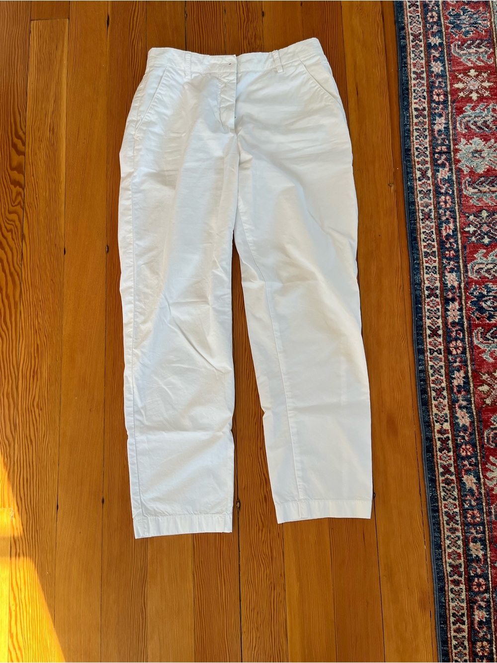 Armani Exchange Women’s Straight Leg Pants in White